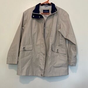 Mackintosh New England nautical sail boat pocket jacket large